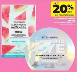 Real Canadian Superstore Vitamasques sheet masks offer