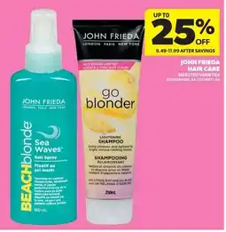 Real Canadian Superstore John frieda hair care offer