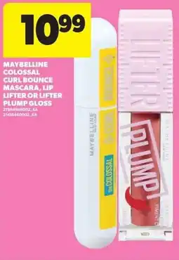 Real Canadian Superstore Maybelline colossal curl bounce mascara, lip lifter or lifter plump gloss offer