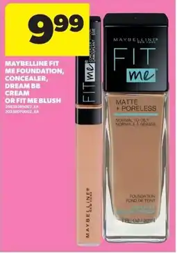 Real Canadian Superstore Maybelline fit me foundation, concealer, dream bb cream or fit me blush offer