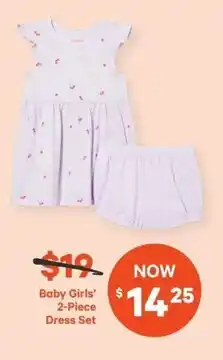 Real Canadian Superstore Baby girls' dress set offer