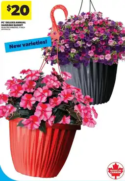 Real Canadian Superstore PC deluxe annual hanging basket offer