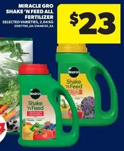 Real Canadian Superstore Miracle gro shake 'n feed all fertilizer offer