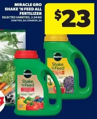 Real Canadian Superstore Miracle gro shake 'n feed all fertilizer offer