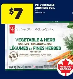 Real Canadian Superstore PC vegetable and herb soil offer