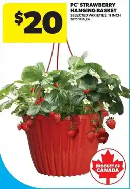 Real Canadian Superstore PC strawberry hanging basket offer