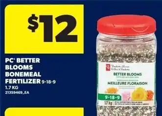 Real Canadian Superstore PC better blooms bonemeal fertilizer offer