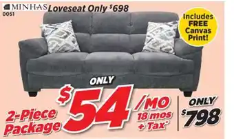 Surplus Furniture 2Pc Package: Galt Granite Sofa offer