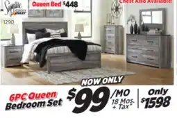 Surplus Furniture Bronyan Grey 6-Piece Queen Bedroom Set offer