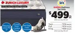 Surplus Furniture Zurich Luxury Queen Mattress Set offer