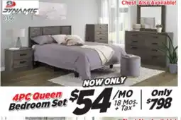 Surplus Furniture Alabaster Oak 4-Piece Queen Bedroom Set offer
