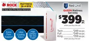 Surplus Furniture Windham Pocket Coil Queen Mattress Set offer