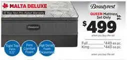 Surplus Furniture Malta Deluxe Queen Mattress Set offer