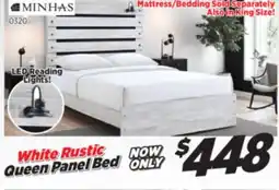 Surplus Furniture Derby Rustic Queen Bed w/ Lights offer