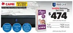 Surplus Furniture Capri Queen Mattress Set offer