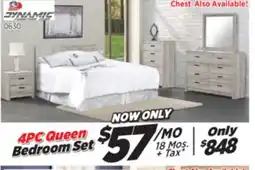 Surplus Furniture Aurora Oak 4-Piece Queen Bedroom Set offer