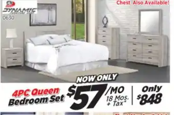 Surplus Furniture Aurora Oak 4-Piece Queen Bedroom Set offer