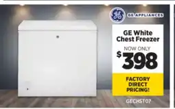 Surplus Furniture GE White Chest Freezer offer