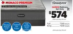 Surplus Furniture Monaco Premium Queen Mattress Set offer