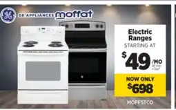 Surplus Furniture Electric Ranges Starting at offer