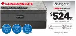 Surplus Furniture Barcelona Elite Queen Mattress Set offer