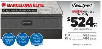 Surplus Furniture Barcelona Elite Queen Mattress Set offer