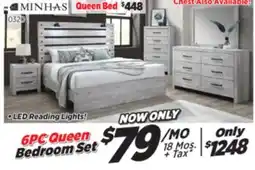 Surplus Furniture Derby White 6-Piece Queen Bedroom Set offer