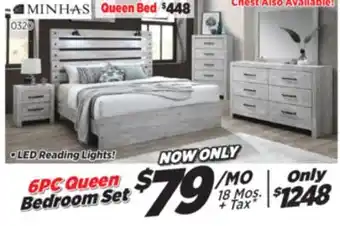 Surplus Furniture Derby White 6-Piece Queen Bedroom Set offer