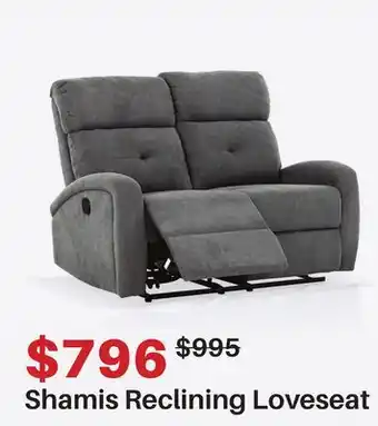 Dot Furniture Shamis Reclining Loveseat offer