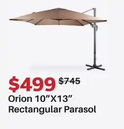 Dot Furniture Orion 10X13 Rectangular Parasol offer