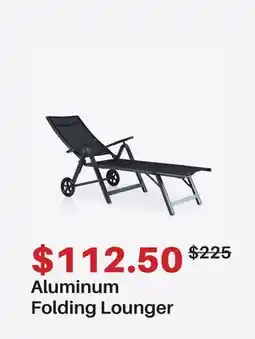 Dot Furniture Aluminum Folding Lounger offer