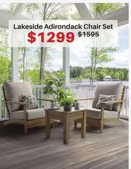 Dot Furniture Lakeside Adirondack Chair Set offer