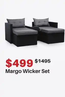 Dot Furniture Margo Wicker Set offer
