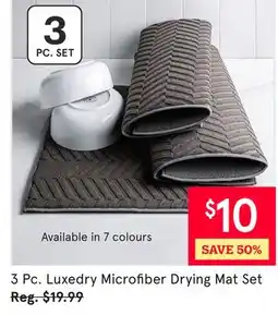 Kitchen Stuff Plus 3 Pc. Luxedry Microfiber Drying Mat Set offer