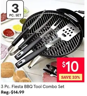 Kitchen Stuff Plus 3 Pc. Fiesta BBQ Tool Combo Set offer