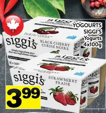 Supermarché PA YOGOURTS SIGGI'S | YOGURTS offer