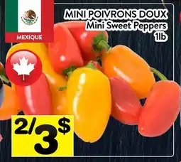 Supermarché PA MINI POIVRONS DOUX | MINI SWEET PEPPERS offer