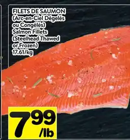 Supermarché PA FILETS DE SAUMON (Arc-en-Ciel Dégelés ou Congélés) | Salmon Fillets (Steelhead Thawed or Frozen) offer