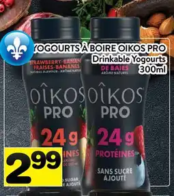 Supermarché PA YOGOURTS À BOIRE OIKOS PRO | DRINKABLE YOGOURTS offer
