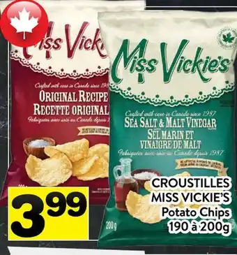 Supermarché PA CROUSTILLES MISS VICKIE'S | POTATO CHIPS offer
