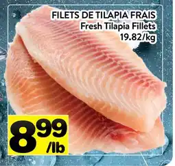 Supermarché PA FILETS DE TILAPIA FRAIS | Fresh Tilapia Fillets offer