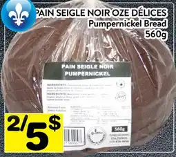 Supermarché PA PAIN SEIGLE NOIR OZE DÉLICES | Pumpernickel Bread offer