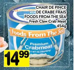 Supermarché PA CHAIR DE PINCE DE CRABE FRAIS FOODS FROM THE SEA | Fresh Claw Crab Meat offer