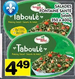 Supermarché PA SALADES FONTAINE SANTÉ | Salads offer