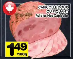 Supermarché PA CAPICOLLE DOUX OU PIQUANT | Mild or Hot Capicollo offer