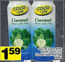 Supermarché PA EAU DE COCO AVEC PULPE COCO LYTE | Coconut Water with Pulp offer