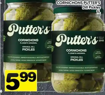 Supermarché PA CORNICHONS PUTTER'S | Dill Pickles offer