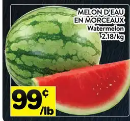 Supermarché PA MELON D'EAU EN MORCEAUX | Watermelon offer