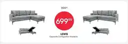 Meubles RD Lewis - Sectional with Right-Side Chaise and Storage offer