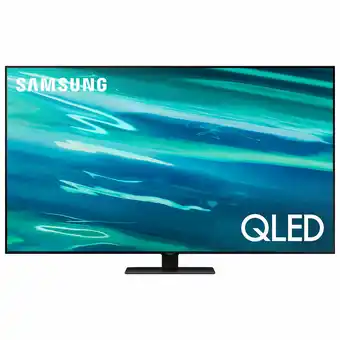 Best Buy Samsung 55" 4K UHD HDR QLED Tizen OS Smart TV (QN55Q80AAFXZC) - 2021 - Titan Black offer